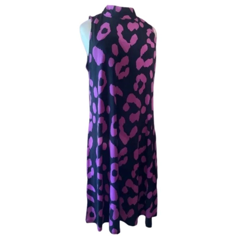 Est. 1946 black & purple dress, sleeveless lined, like new